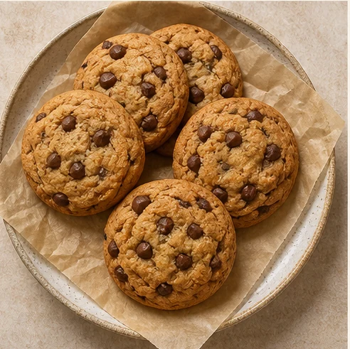 Cookies caseras con chips de chocolate